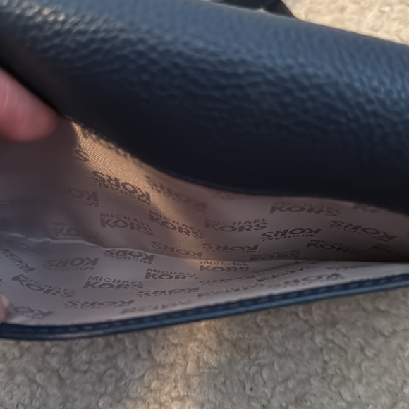 Michael Kors Crossbody Bag Size OS Color Blue Gold - Picture 7 of 13